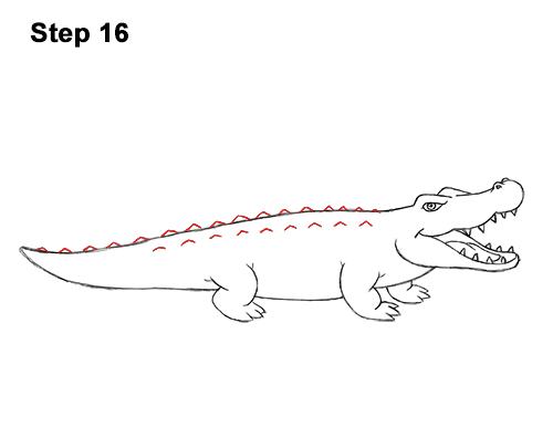 Crocodile Drawing Photo