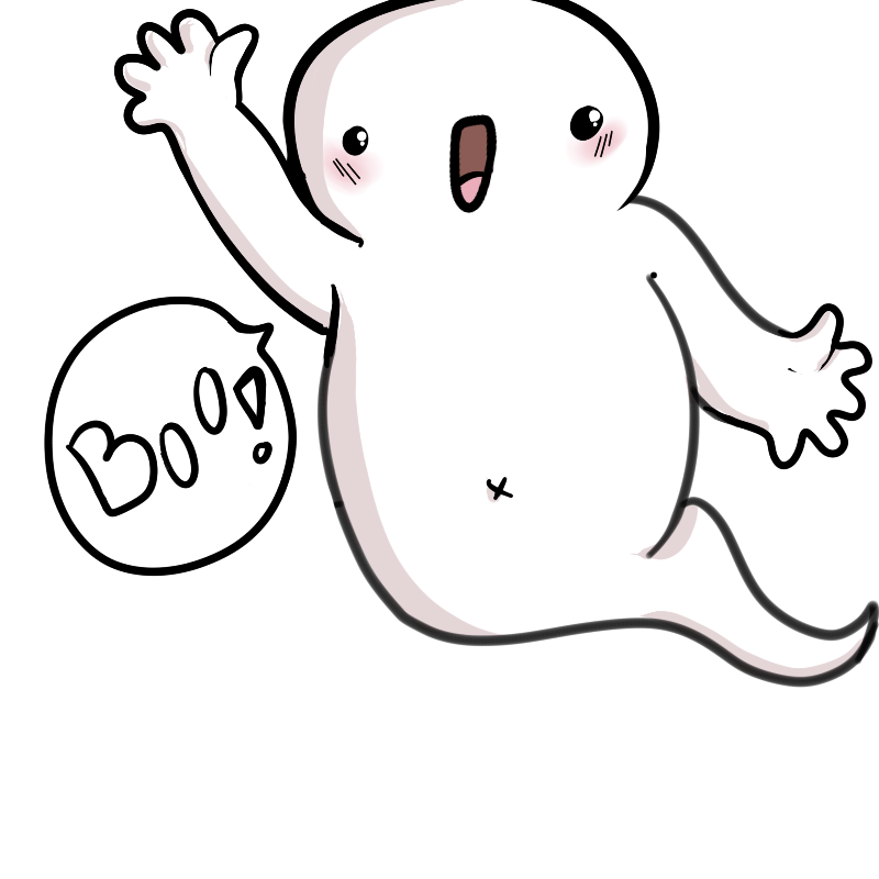 Cute Ghost Drawing Pic
