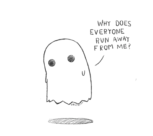 Cute Ghost Drawing Picture