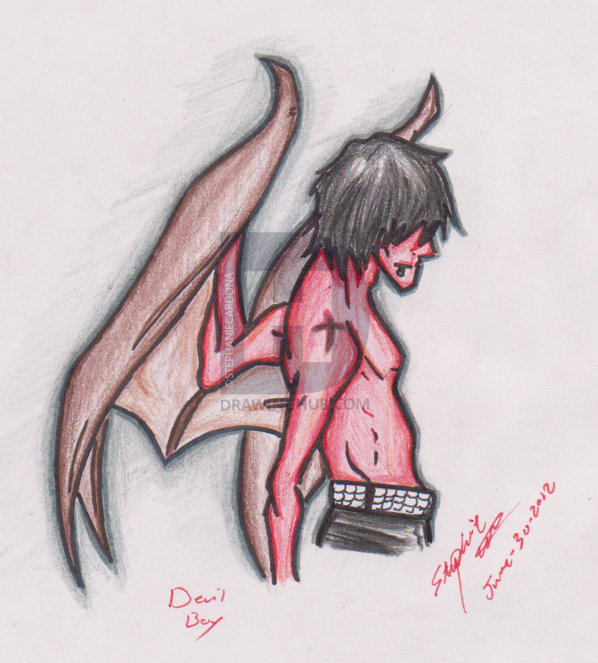 Devil Boy Drawing Realistic