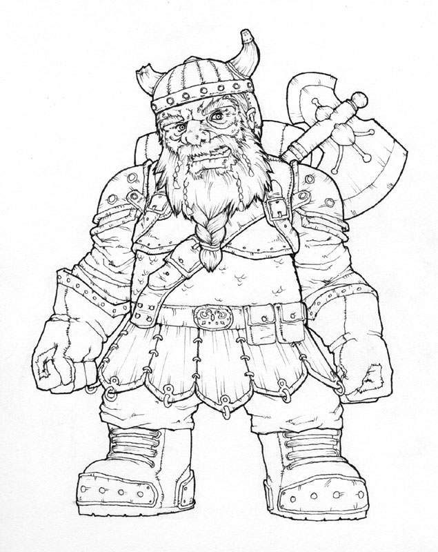 Dwarf Drawing Beautiful Image