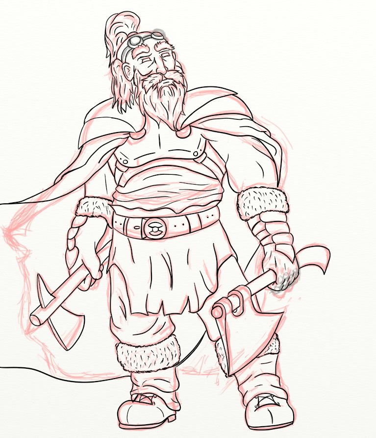 Dwarf Drawing Creative Art