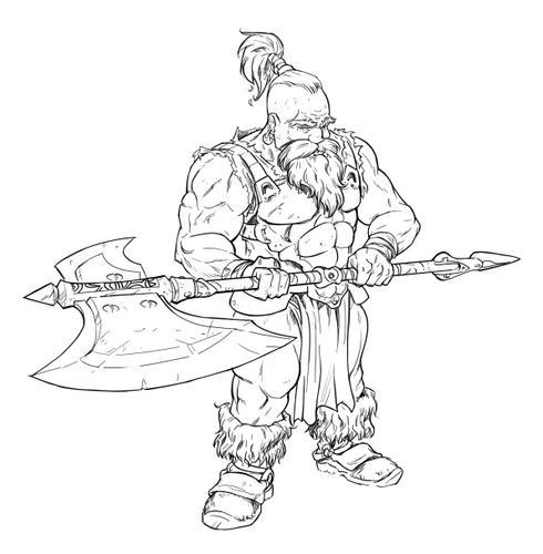 Dwarf Drawing Pictures