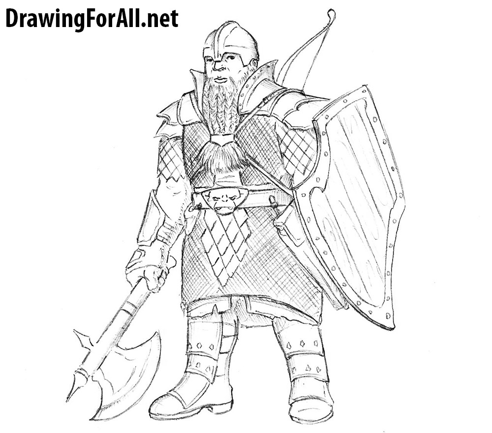 Dwarf Drawing Sketch