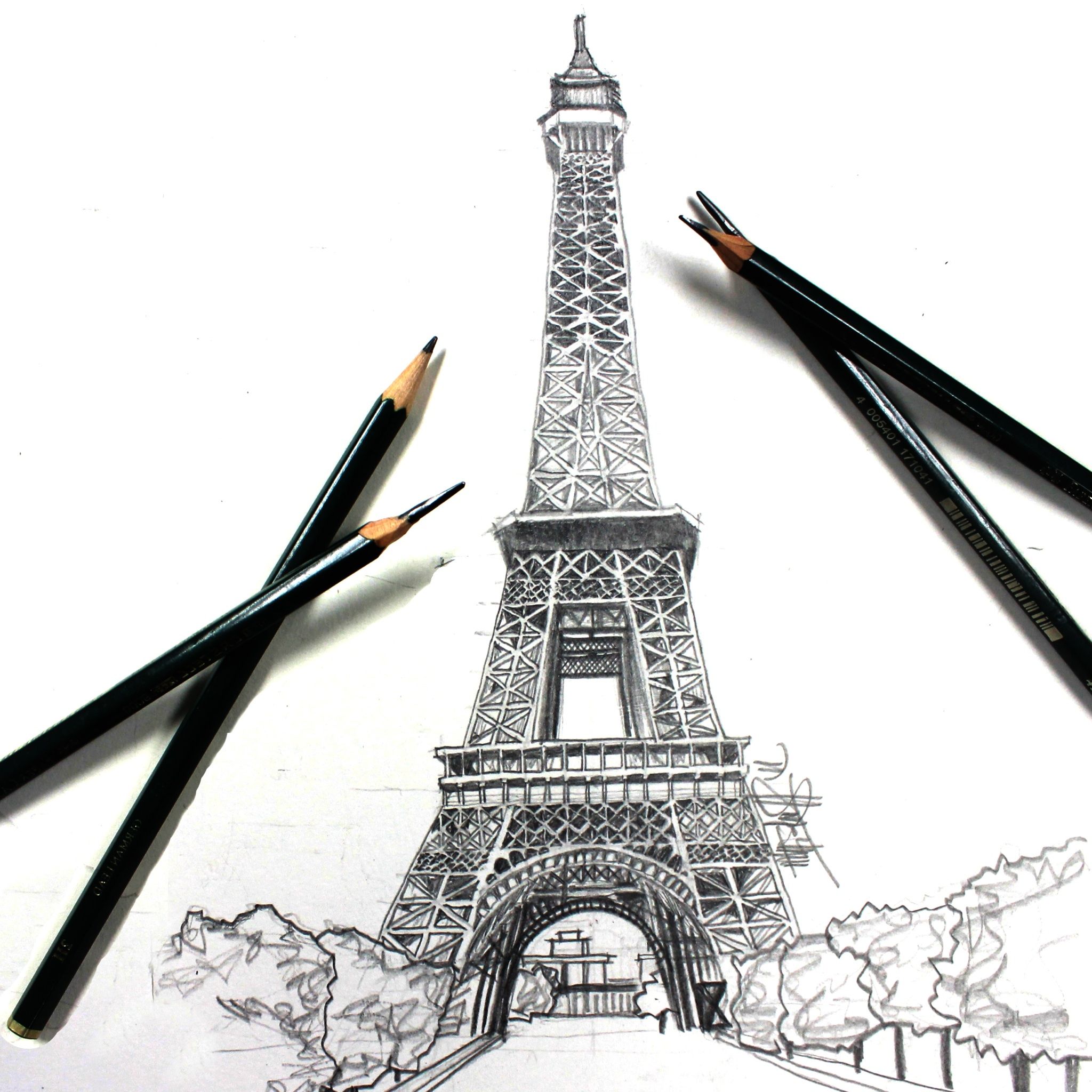 Eiffel Tower Paris Drawing Pics