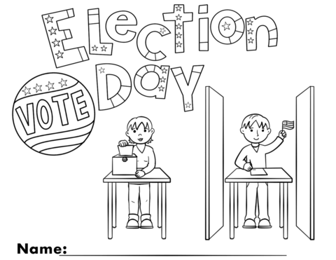 Election Day Picture Drawing