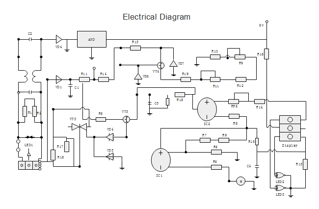 Electrical Drawing Sketch