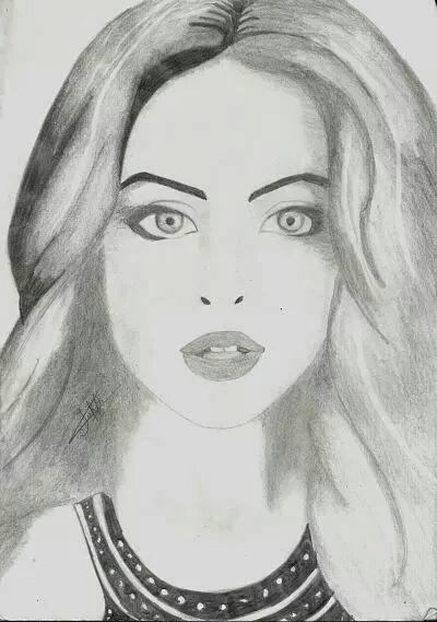 Elizabeth Gillies Drawing Picture