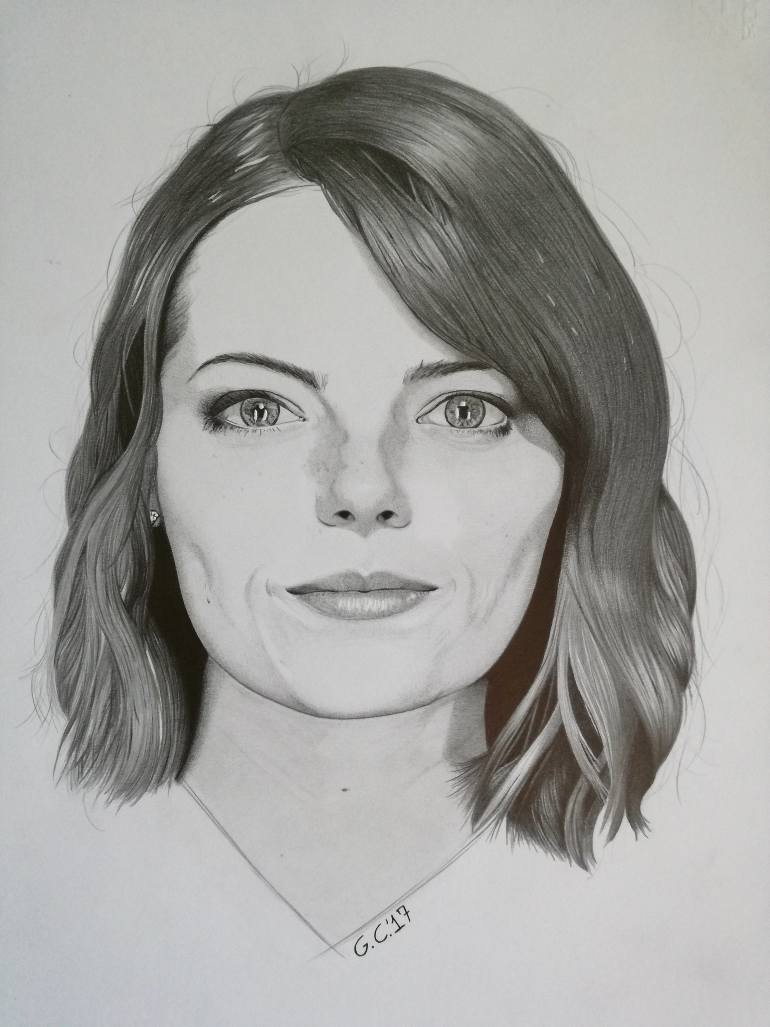 Emma Stone Drawing Image