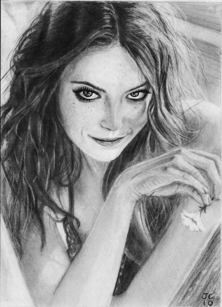 Emma Stone Drawing Photo