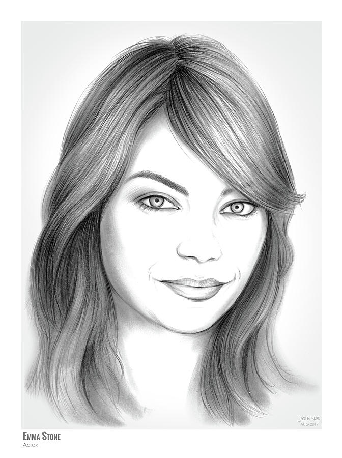 Emma Stone Drawing Pictures