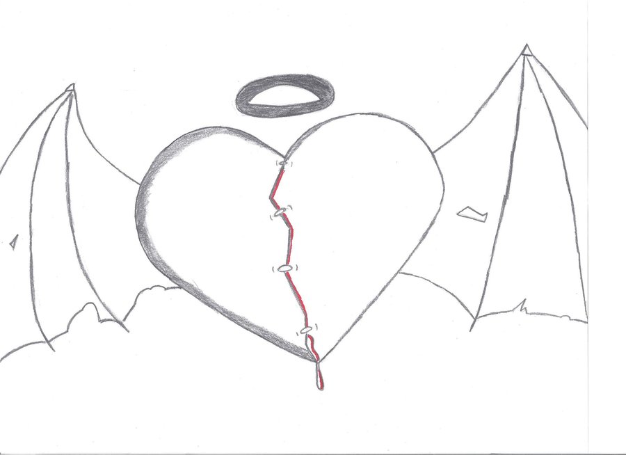 Emo Heart Drawing Images