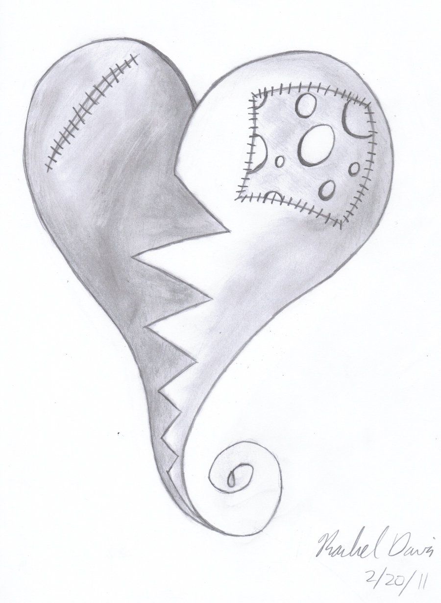 Emo Heart Drawing