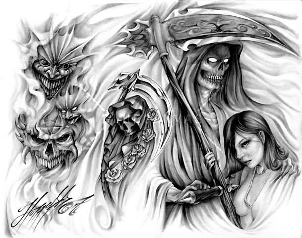 Evil Tattoo Drawing Beautiful Art