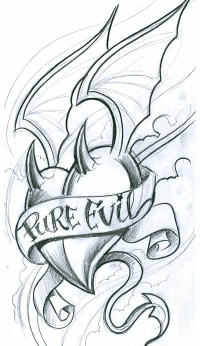 Evil Tattoo Drawing