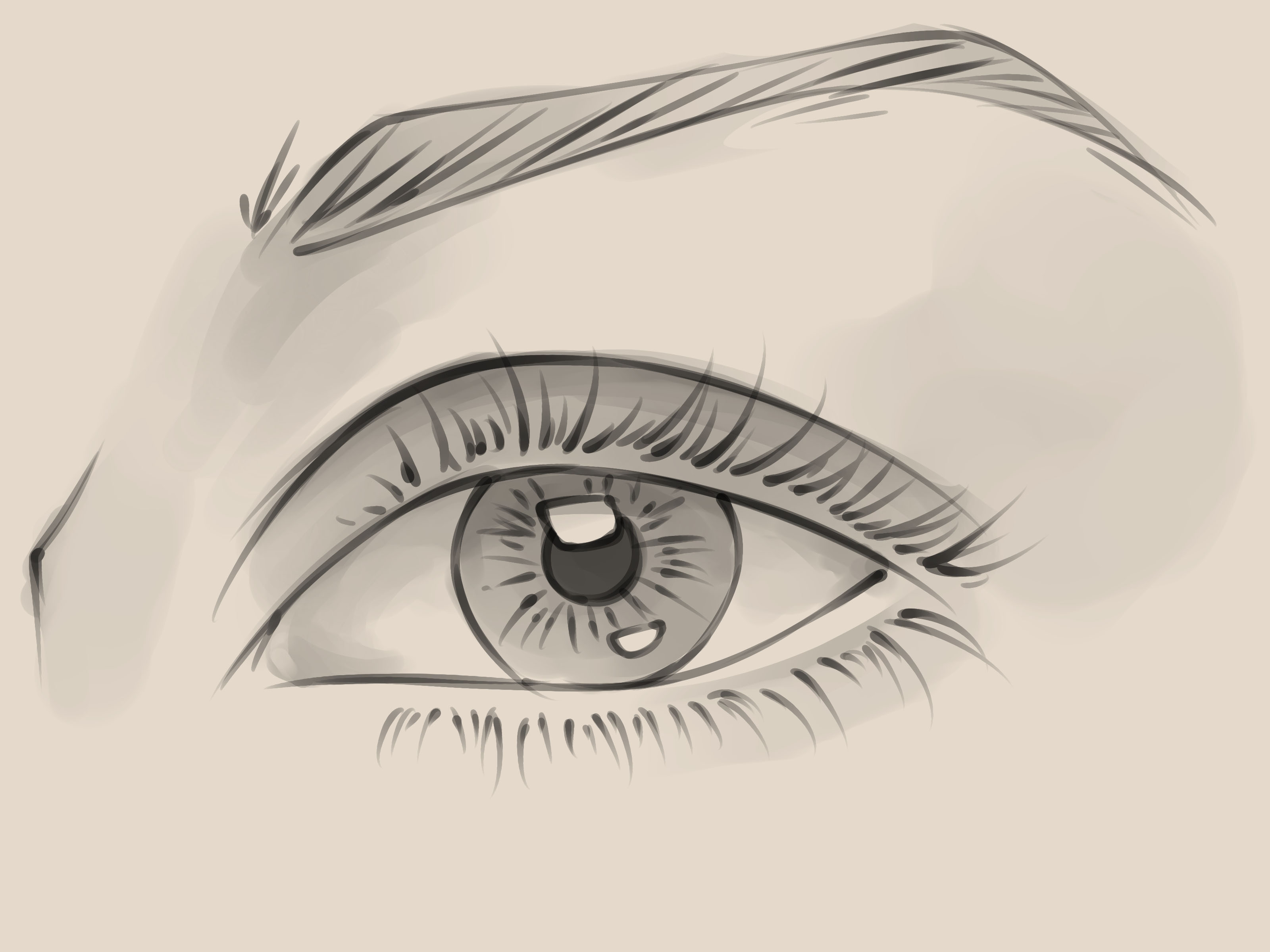 Eyes Drawing Art