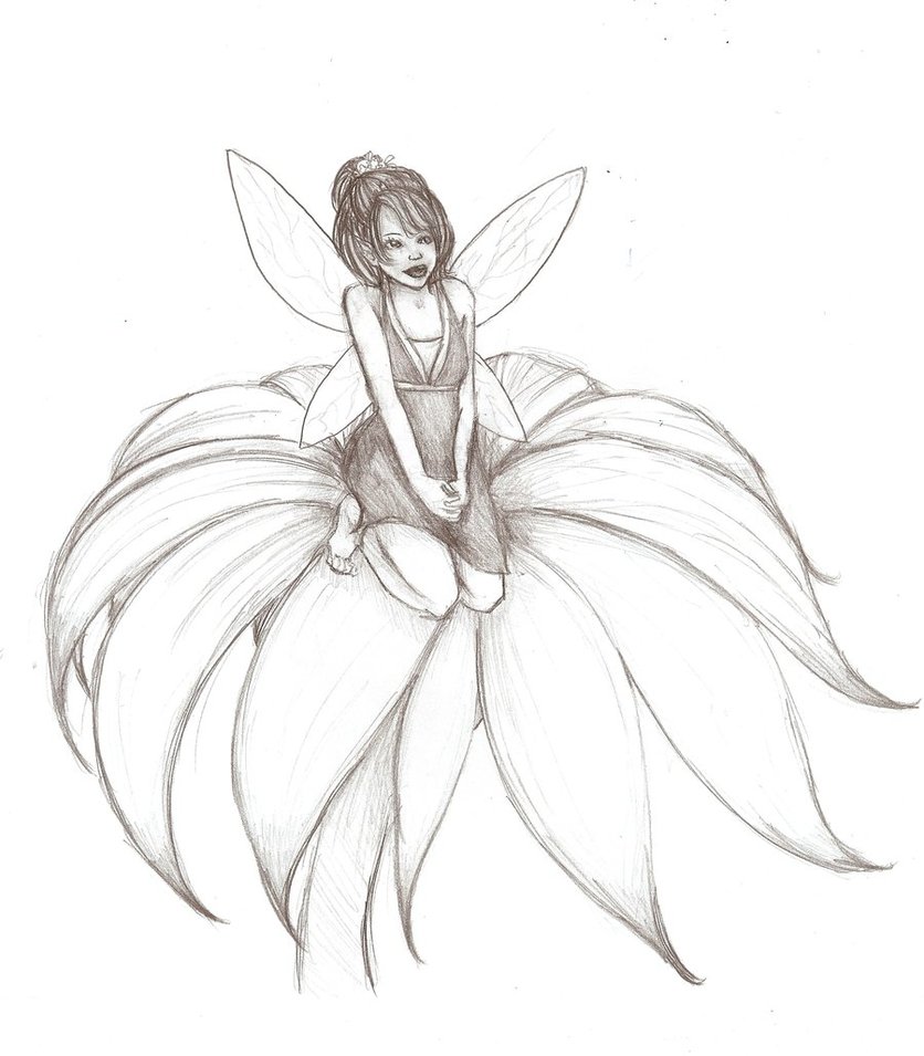 Fairy Drawing Sketch