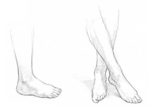 Feet Drawing Beautiful Art