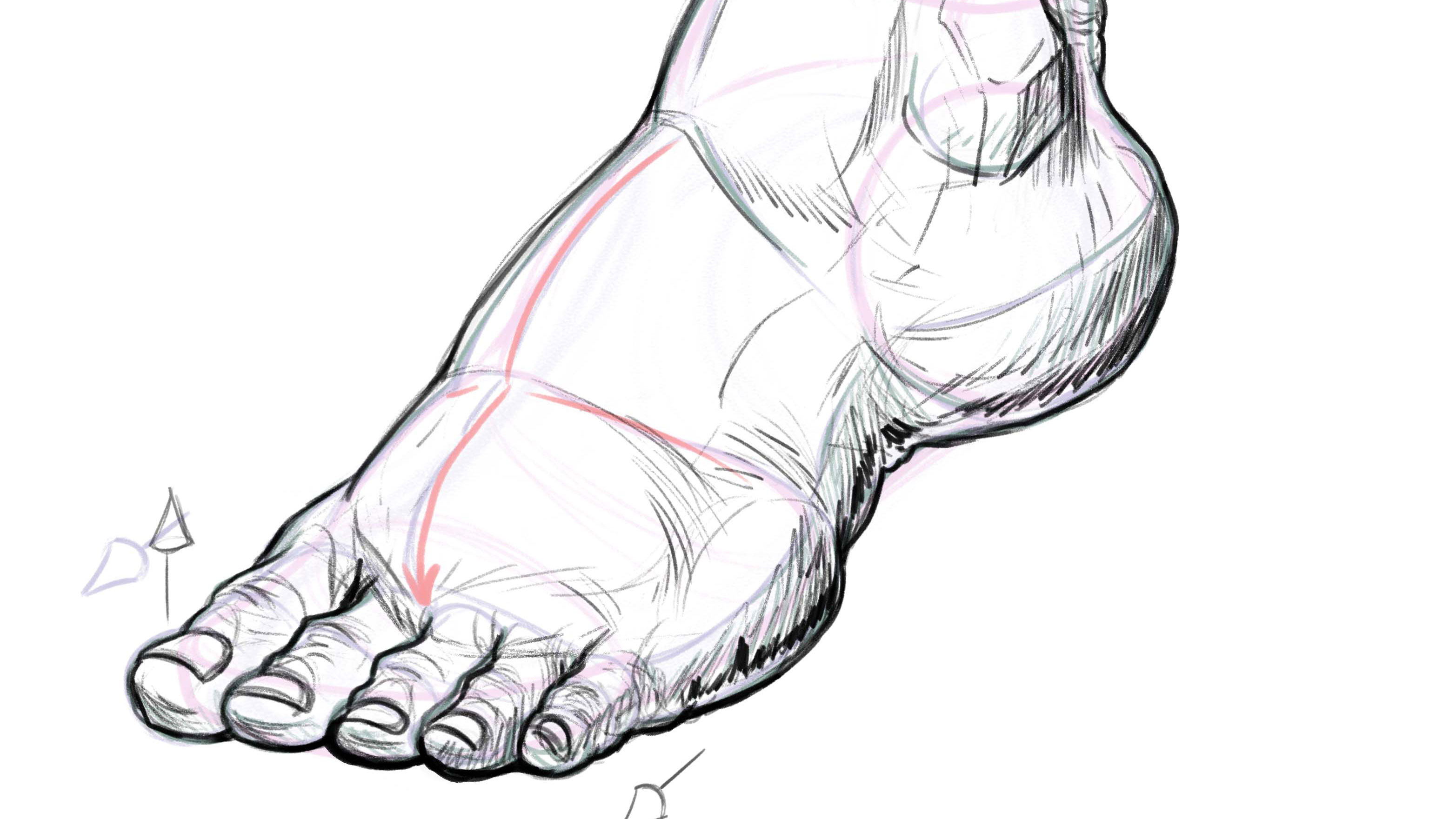 Feet Drawing Picture