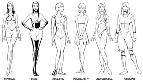 Female Body Drawing Beautiful Image