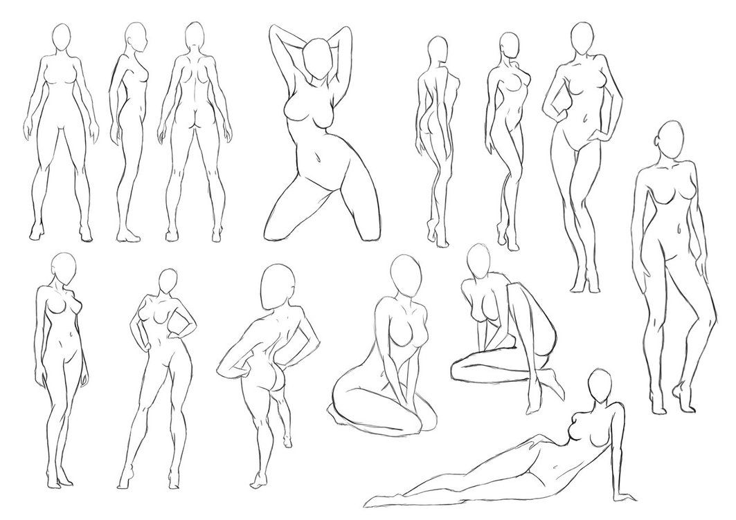 Woman body sketch, line art icon. Female pose outline silhouette, model,  figure. Abstract sign of girl for wellness center, sport, dance, beauty  salon, spa. Vector illustration 27511517 Vector Art at Vecteezy