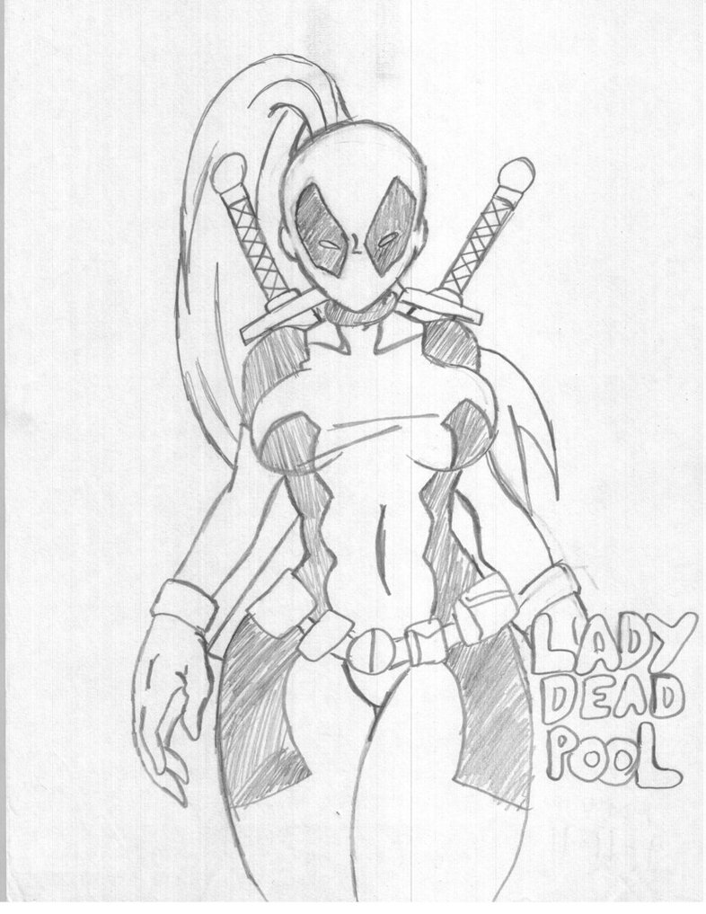 Female Deadpool Drawing Best