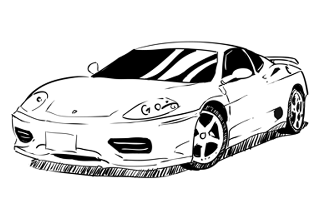 Ferrari Best Drawing