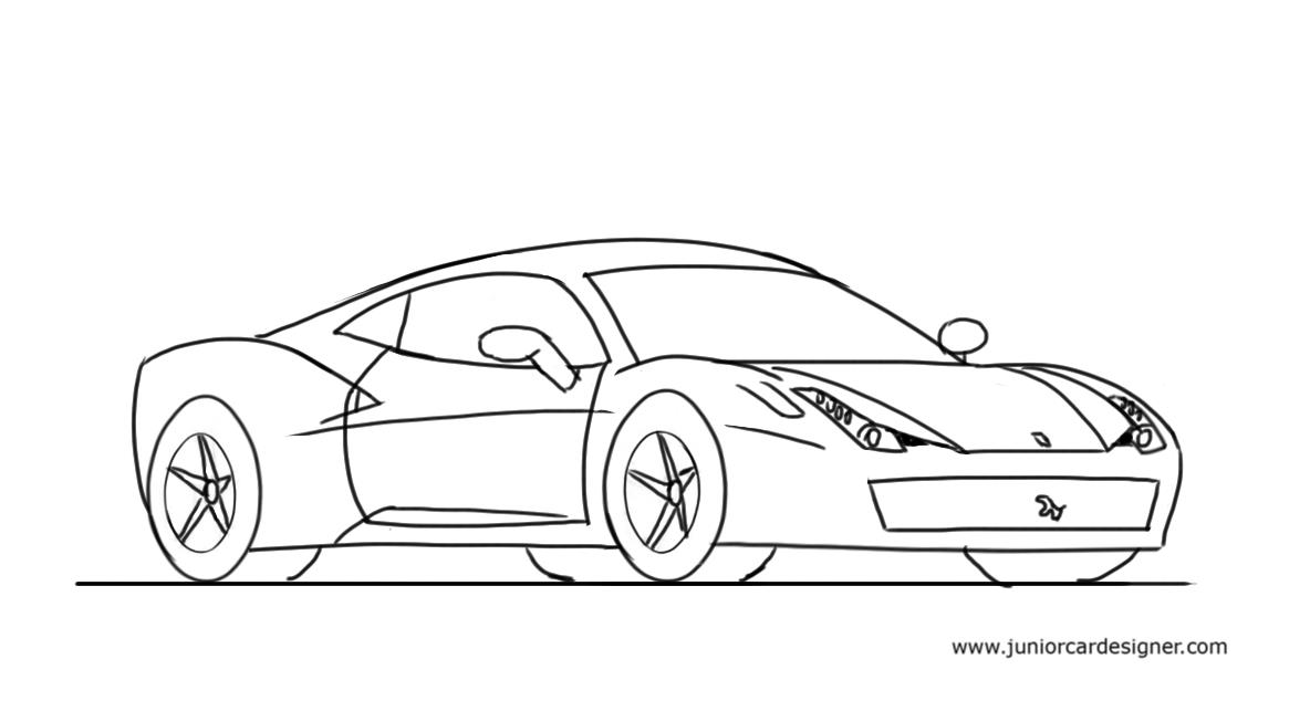 Ferrari Drawing Image