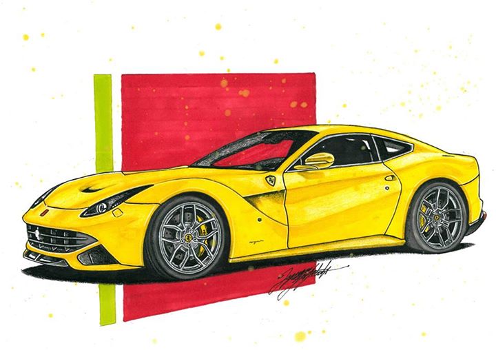 Ferrari Image Drawing