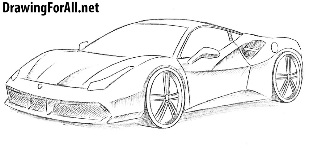 Ferrari Picture Drawing