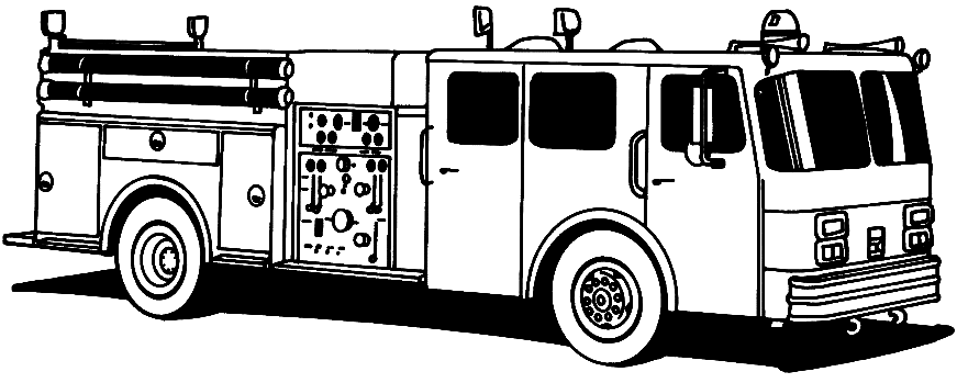 Fire engine drawing  Stock Illustration 55268119  PIXTA