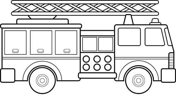 Fire Truck Pic Drawing