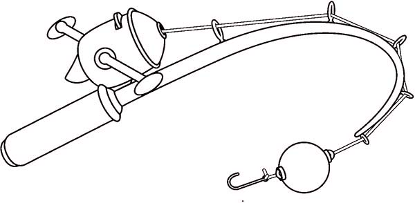 Fishing Pole Image Drawing