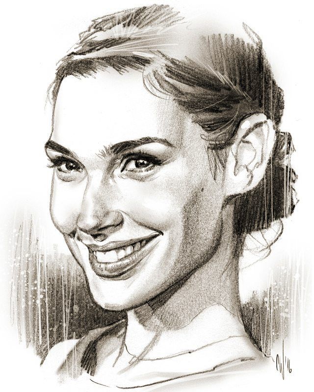 Gal Gadot Drawing Picture