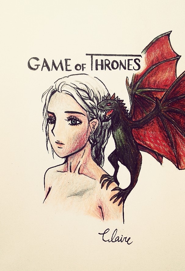 Game of Thrones Dragon Drawing Art