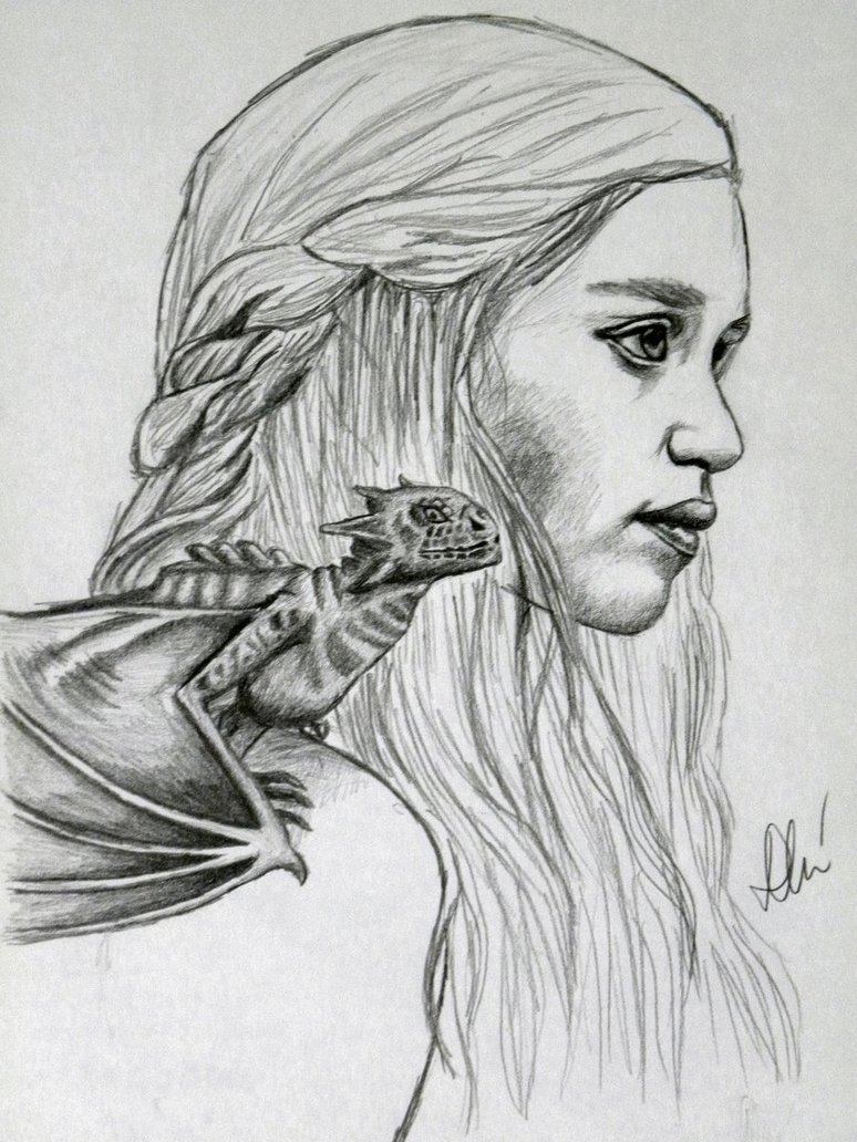 Game of Thrones Dragon Drawing Sketch