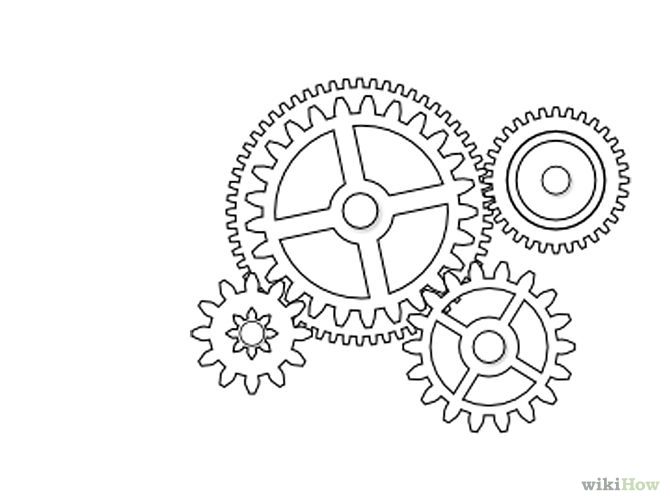 Hand drawing cogs and gears system sketch on gtay background teamwork and  business system concept mock up  CanStock
