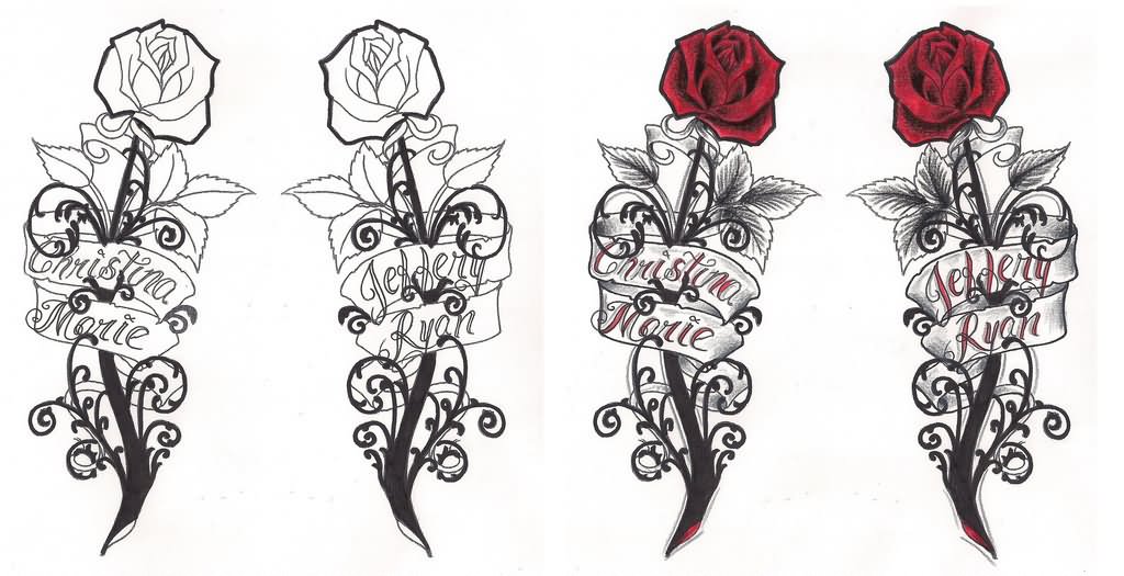 Gothic Rose Drawing Realistic