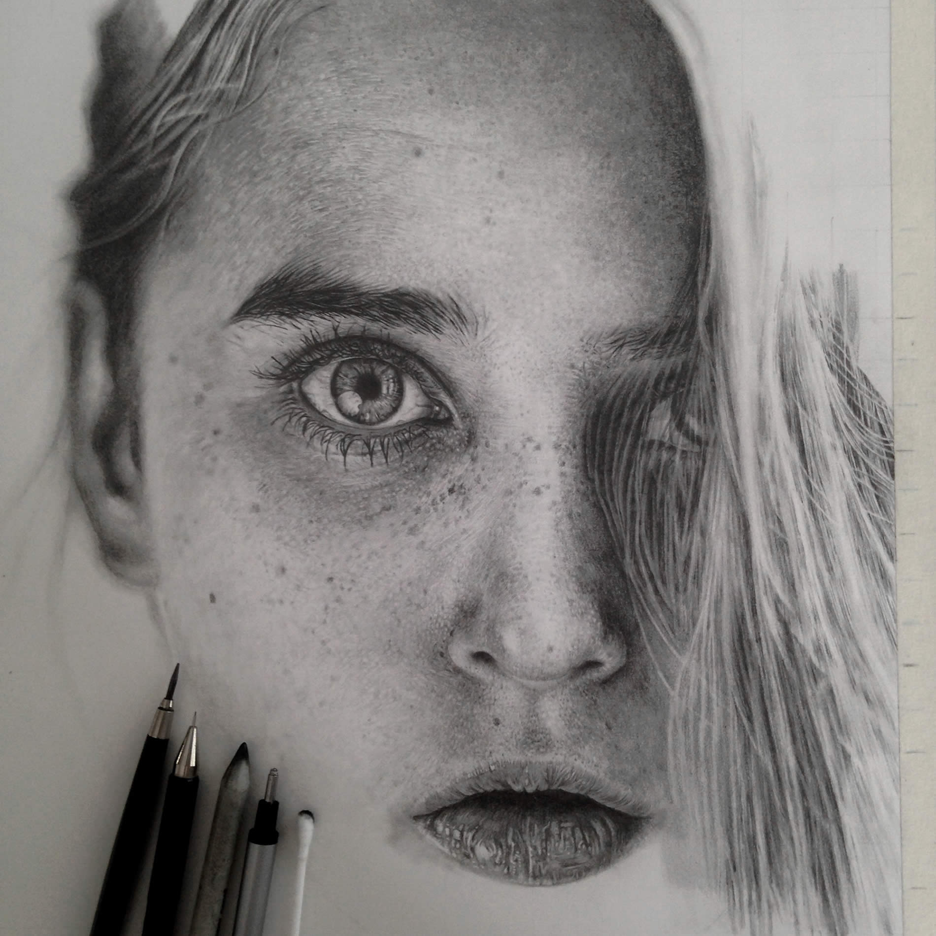 Graphite Drawing Beautiful Art