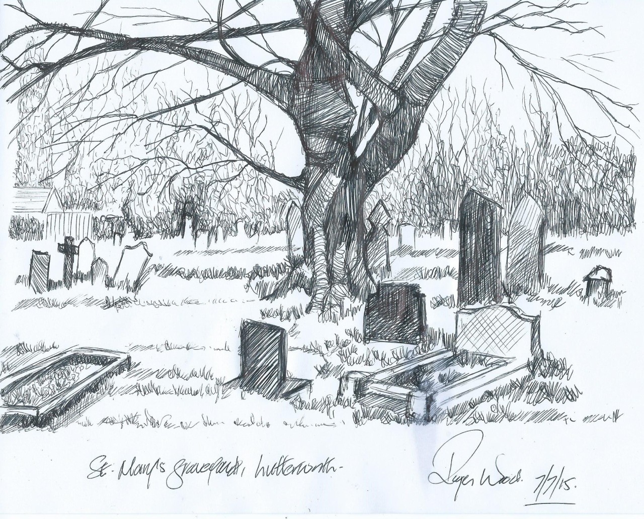 Graveyard Drawing Pic