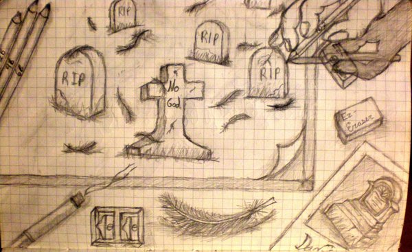 Graveyard Drawing Pictures