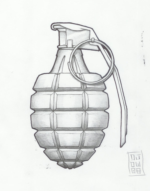 Grenade Pic Drawing