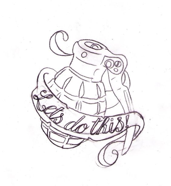 Grenade Picture Drawing