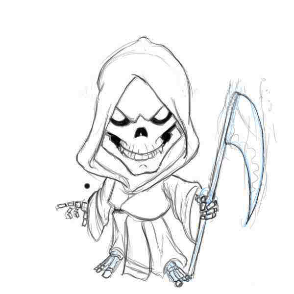Grim Reaper Drawing Art