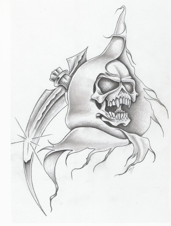 Grim Reaper Drawing Beautiful Image