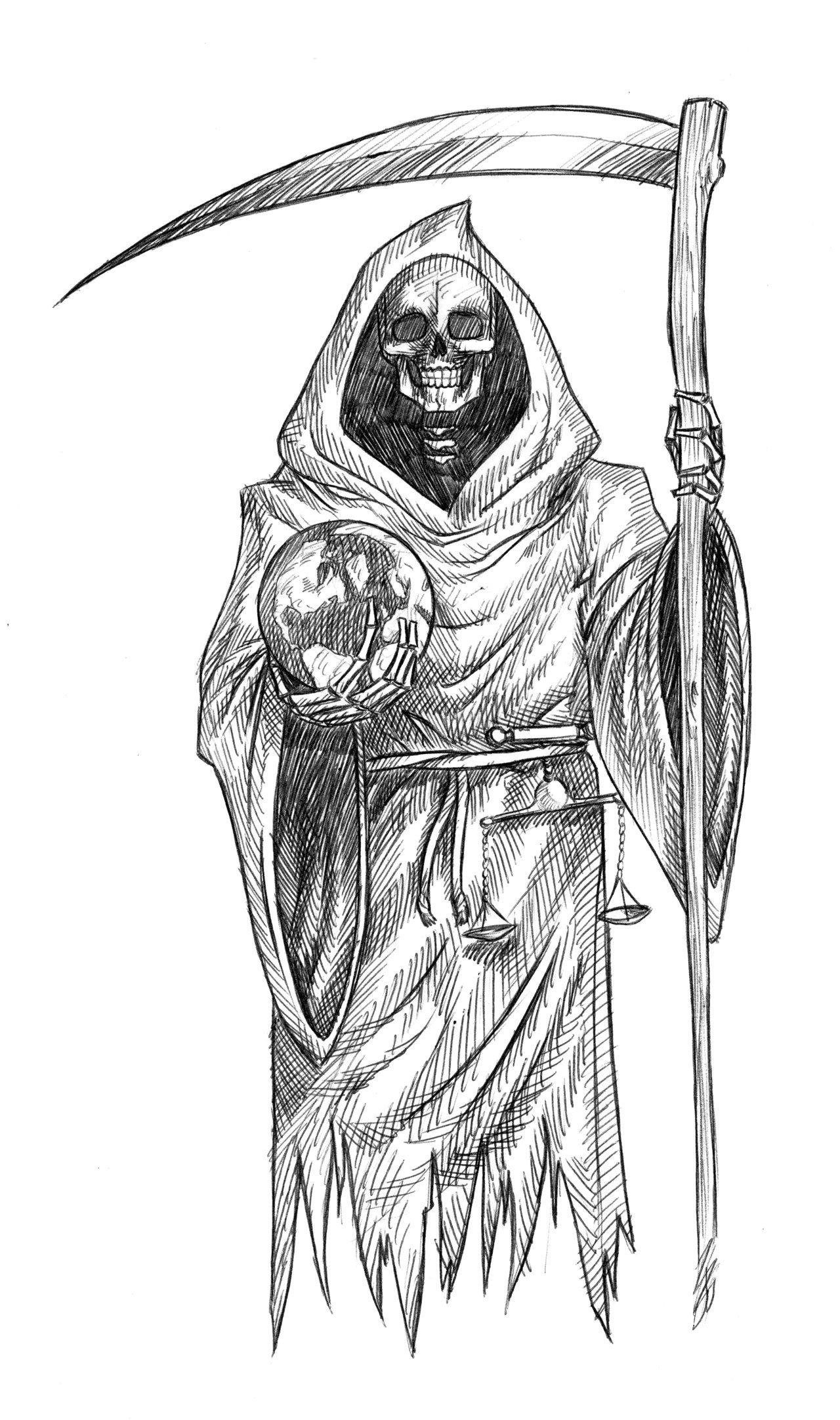 Grim Reaper Drawing Photo