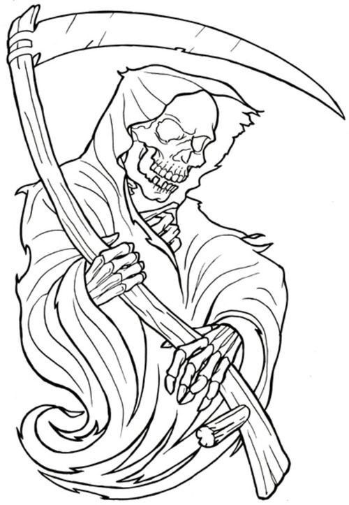 Grim Reaper Drawing Photo