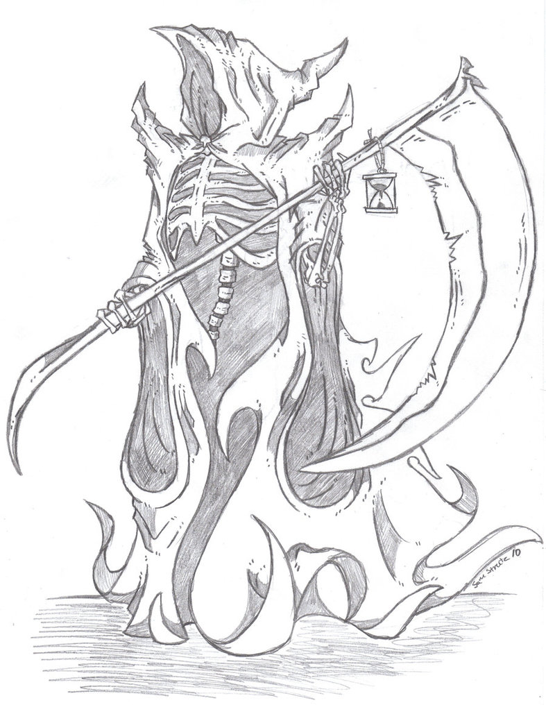 Grim Reaper Drawing Picture