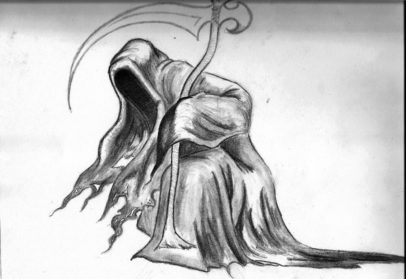 Grim Reaper Drawing Sketch