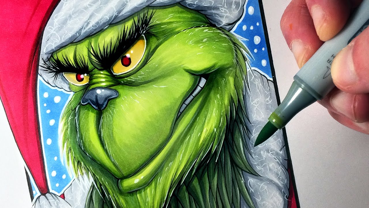 Grinch Drawing Realistic